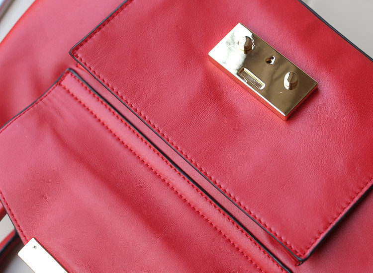 MK包包批发 红色原版韩国进口牛皮手提包单肩斜挎包 欧美时尚百搭女包真皮